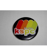 KSPC Radio Station Pinback Button 88.7 FM Claremont 1 3/8&quot; Diameter Rain... - $285.35 MXN