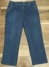 Bison Women&#39;s Straight Blue Denim Jeans Size 24 x 28 - £18.22 GBP