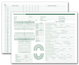 EGP Dental Exam Record, 250 Records - $41.64