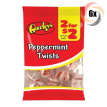 6x Bags Gurley&#39;s Peppermint Flavor Twists Hard Candy | 1.75oz | Fast Shipping - £11.80 GBP