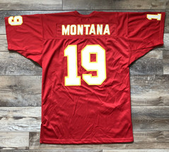 Joe Montana #19 Kansas City Chiefs Football Jersey Mitchell Ness Red Size 54 - £95.25 GBP
