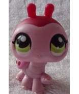 Hasbro Littlest Pet Shop Red &amp; Pink Ladybug with Green Eyes #1474 - £5.48 GBP