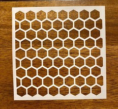 Honey Comb Reusable 10 MIL Laser Cut Mylar Stencil Art Supplie Airbrush ... - £5.51 GBP+