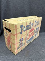 Rare Vintage 1940’s PEPSI Double Dot Cardboard Family Case Box Carton - $34.65