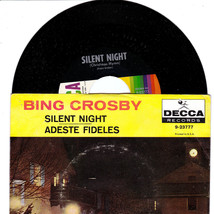 2 Christmas 45rpm records. Bing Crosby. Silent Night and White Christmas - £19.78 GBP