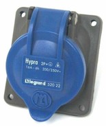 LEGRAND HYPRA 520-22 PANEL MOUNT RECEPTACLE, 2P+, 16A-6H, 200/250V, 52022 - £23.41 GBP
