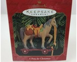 Vintage 1999 Hallmark Keepsake Ornament A Pony For Christmas - $7.75