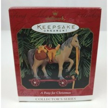Vintage 1999 Hallmark Keepsake Ornament A Pony For Christmas - £6.18 GBP