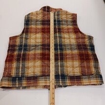 Natural Reflections Women’s Plaid Vest Quilted Puffer Sleeveless Jacket Size XL image 7