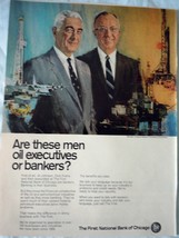 The First National Bank of Chicago Magazine Advertising Print Ad Art 1969 - $8.20 CAD