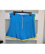 Nike Dri Fit Teal/Yellow Running Shorts Adult Size M Men&#39;s NO ELASTIC - $331.17 MXN