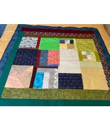 Handmade Quilt | Vintage Patchwork | Assorted Patchwork Pattern | 100% C... - $125.00