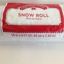 Holiday Time Christmas Artificial Snow Roll Village Winter Train Display 36&quot; X 8 - £12.78 GBP