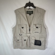 Men&#39;s Eddie Bauer Safari Fishing Photography Vest Jacket - Medium - Grea... - £18.35 GBP