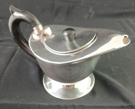 Silverplate Teapot  w/ Hinged Lid Bakelite Handle POLISHED - £19.46 GBP