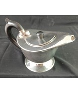 Silverplate Teapot  w/ Hinged Lid Bakelite Handle POLISHED - £19.38 GBP