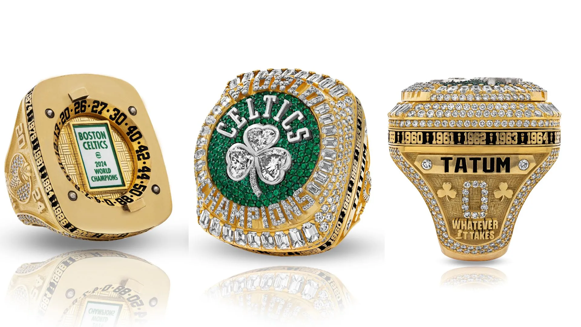 Boston Celtics Championship Ring 2024... Fast shipped from USA - $527.20 MXN