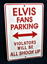 ELVIS All Shook Up - *US MADE* - Embossed Metal Sign - Man Cave Garage Bar Decor - $15.75