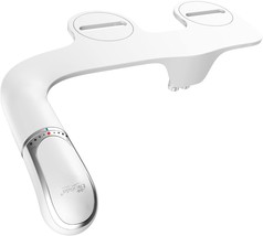 White Bio Bidet By Bemis Slimtwist Basic Bidet Toilet Attachment With Dual - £39.26 GBP