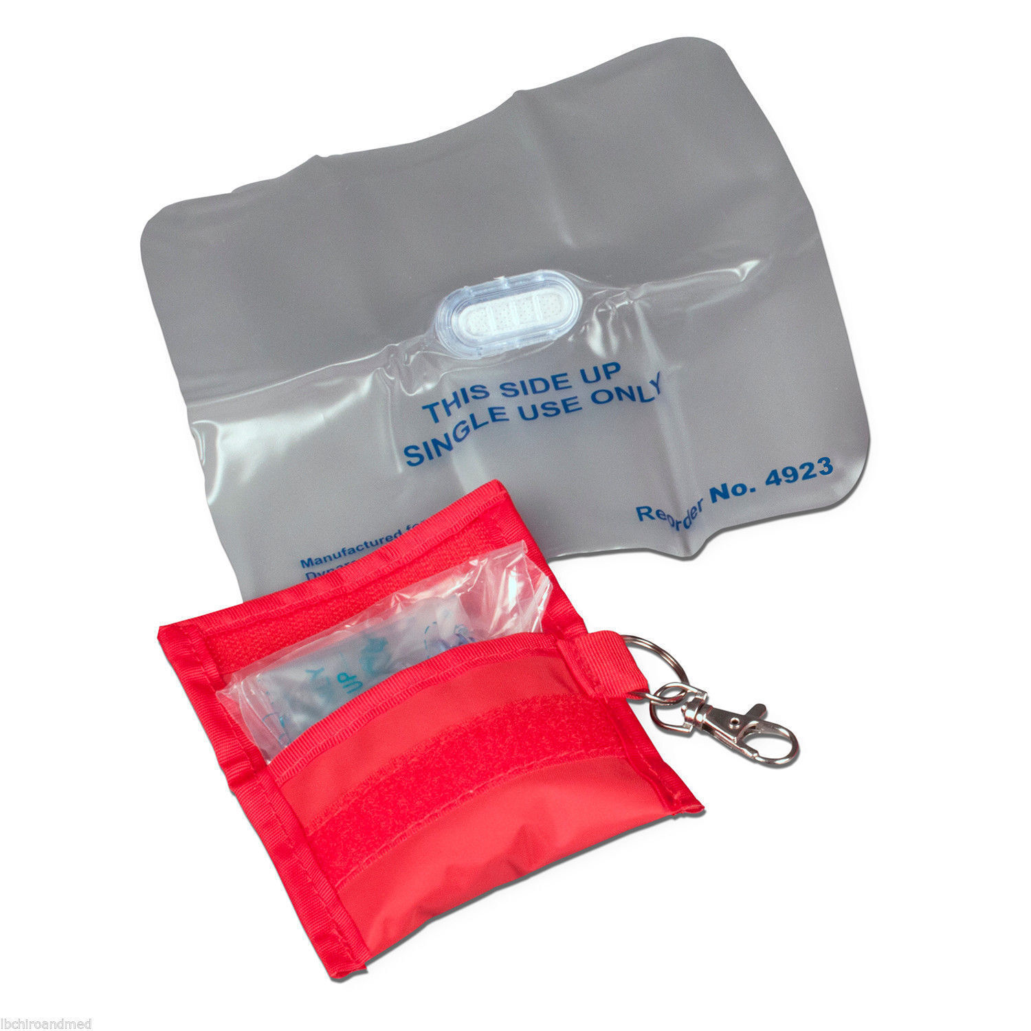 CPR Face Shield in Soft Case One way valve and barrier filter for Mouth ... - $6.99