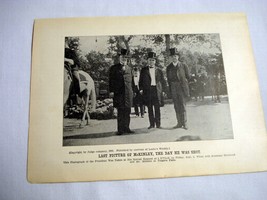 1901 2 Sided Illustrated Page William McKinley Last Picture, McKinley Pi... - $9.99