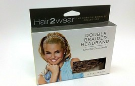 Hair2wear Christie Brinkley Collection Double Braided Headband DRK GOLDEN BLONDE - £11.66 GBP