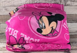 Minnie Mouse NY Yankees Fleece Throw Blanket 52 x 38 Northwest Co Genuine Merch - £14.82 GBP
