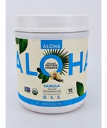 Aloha Organic Plant Based Protein Powder Vanilla 1 lb 2.5 oz 15 Servings... - $35.76 CAD