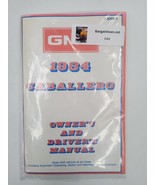 Original 1984 GMC Caballero Owners &amp; Drivers Manual X-8406A NOS Vintage  - $51.73 CAD