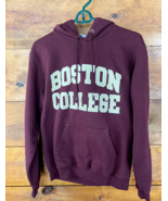 CHAMPION BOSTON COLLEGE MAROON HOODIE SIZE SMALL POCKET - $306.59 MXN