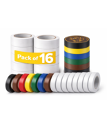 AN-Prime Electricla White Tape (Pack of 10 Rolls) + Multicolor (Pack of ... - $17.82