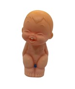 Vintage Rubber Squeaky Baby Toy With Blue Diaper - $449.28 MXN