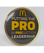 Mcdonalds Putting the PRO in Production Leadership Round Lapel Pin Colle... - €3,41 EUR