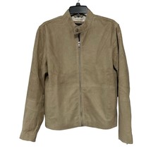 Rag &amp; Bone Cafe Racer Suede Jacket in Sand Mens Size Small New with tags - $495.00