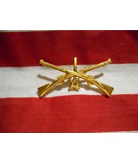 US ARMY CROSS RIFLE INSIGNIA 1/A PRONG REVERSE SIDE - £6.99 GBP