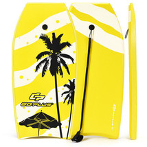 Lightweight Super Bodyboard Surfing with EPS Core Boarding-M - Color: Yellow -  - £67.58 GBP