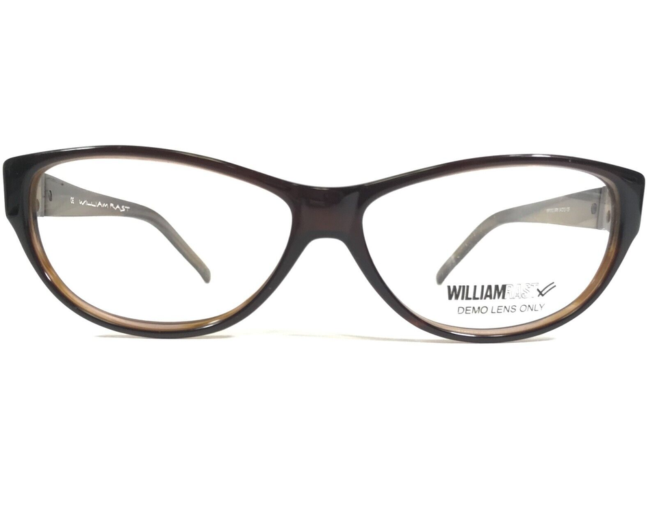 William Rast Eyeglasses Frames WR1012 BRN Brown Cat Eye Full Rim 54-12-135 - $44.53