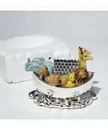 Lenox Noah&#39;s Ark Silver Plated Tooth Fairy Trinket Box - $22.95