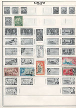 BARBADOS 1892-1966  Very Fine Used Stamps Hinged on List: 2 Sides. - £1.65 GBP