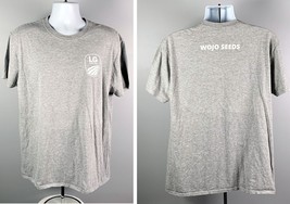 LG Seeds Wojo Seeds T Shirt Mens XL Gray Farming Cotton Polyester - $21.73