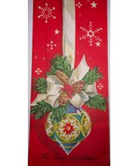 Vintage Whitman The Season Greetings Ornament Christmas Card - $5.50 CAD