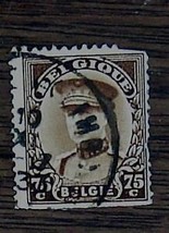 Nice Vintage Used Belgique Belgie 75 C Stamp, GOOD COND - 1940&#39;s - £2.32 GBP