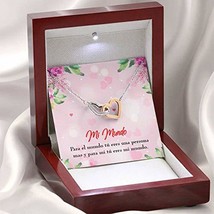 Express Your Love Gifts Mi Mundo Inseparable Pendant 18k Rose Gold Finish Surgic - £43.48 GBP