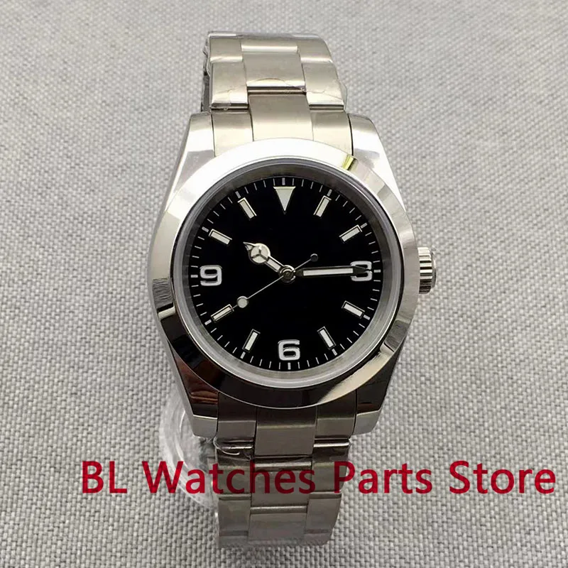 Ew polished sterile 24 jewels nh35 miyota 8215 pt5000 mechanical men watch oyster strap thumb200