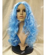 Sexy Light Blue Sweet Tart Wig Long Layer Mermaid Atlantis Blueberry Muf... - €14,39 EUR