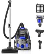 Bagless Canister Vacuum Cleaner 40Kpa 1600W 3.7QT Hard + Carpet Floors, ... - $123.70