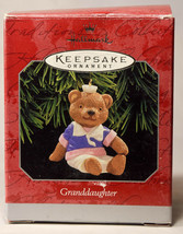 Hallmark: Granddaughter - Teddy Bear - 1998 Holiday Ornament - £10.11 GBP