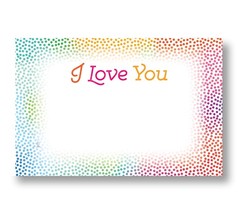 50 Blank I Love You Dots Enclosure Cards and Envelopes Gifts Flowers or Messages - £15.59 GBP