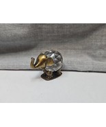Vintage Bronze-Tone Crystal Elephant Collectible, 1&#39;&#39; Tall - $19.99