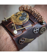STEAMPUNK Gear Cuff, Vintage Watch Movement, Steampunk Bracelet, Custom ... - £109.30 GBP